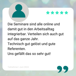 Feedback IDD.Weiterbildung.Abo Deutsche Makler Akademie