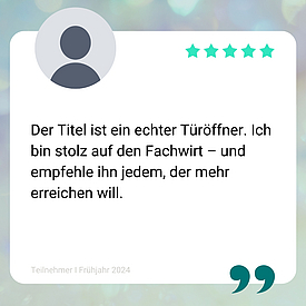 Teilnehmerstimme Fachwirt für Versicherungen Bachelor Professional