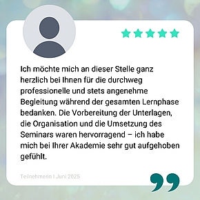 Feedback Fachmann für Versicherungsvermittlung (IHK)