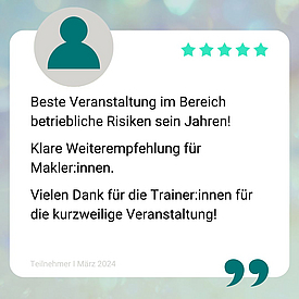 Feedback Fachmann betriebliche Gesundheitslösungen