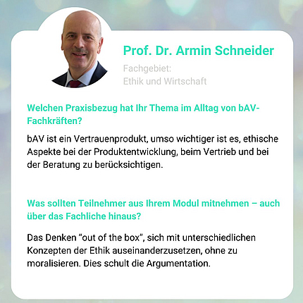 Armin Schneider - Campus Institut Prof. Betriebswirt bAV