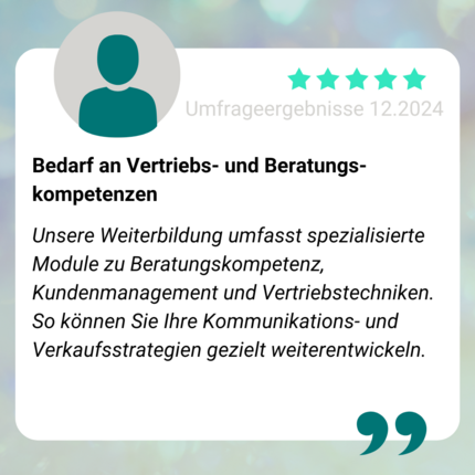 Vertriebs- und Beratungskompetenzen - Versicherungsmakler